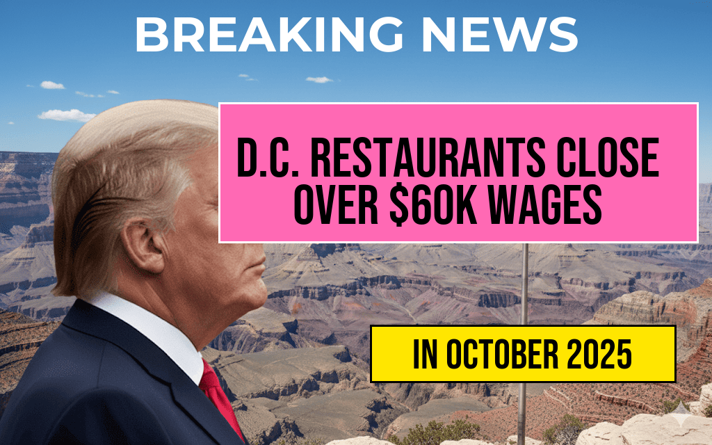 Increasing Restaurant Closures as D.C. Eatery Attributes $60,000 Annual Wage Costs—What’s Next for Prices?